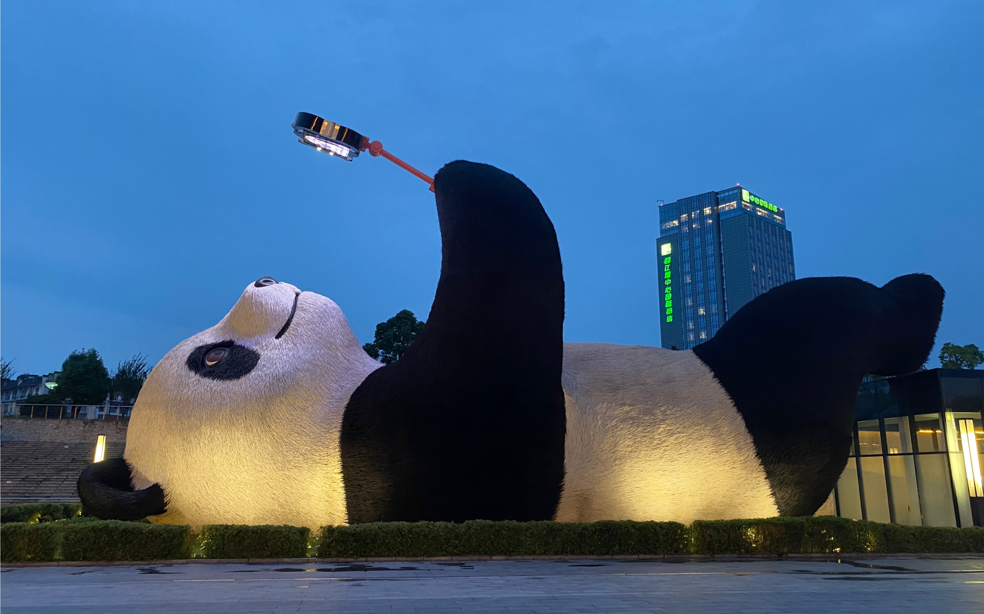 Giant Selfie Panda in Dujiangyan