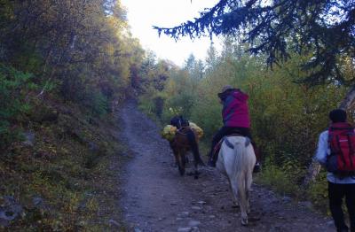 Horse Riding in Haizigou Valley - Mt. Siguniang